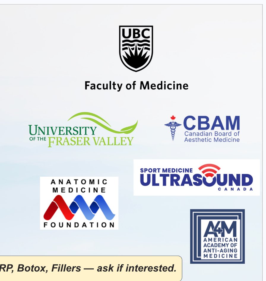 CBAM, UFV, Ultrasound Canada, A4M, AMF