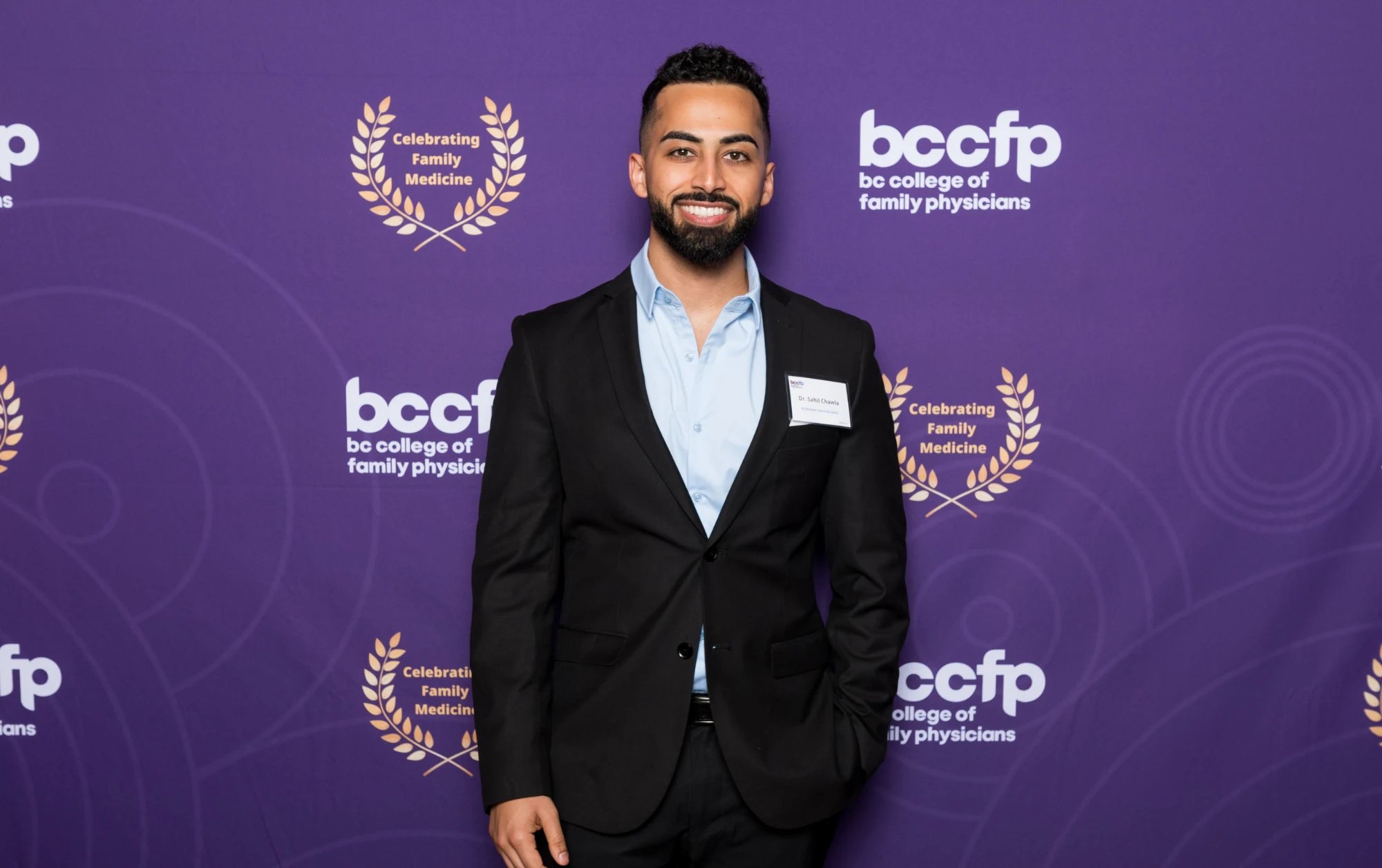 Dr. Sahil Chawla at BCCFP ceremony