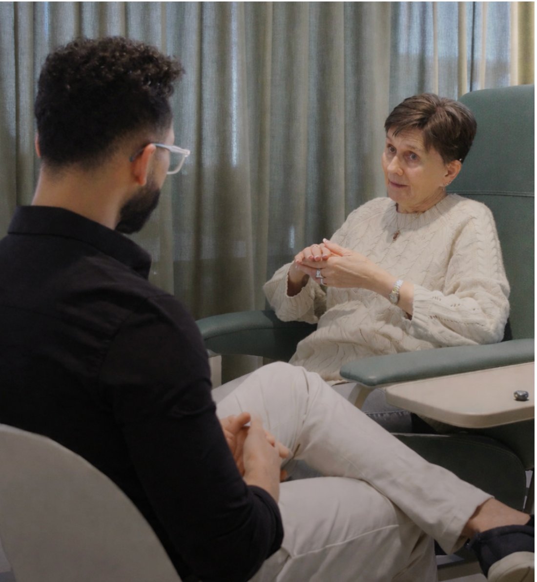 Dr. Chawla with patient